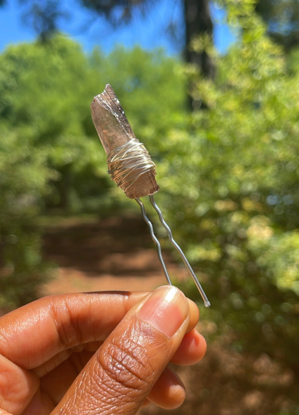 Natural Crystal Bobby Pin