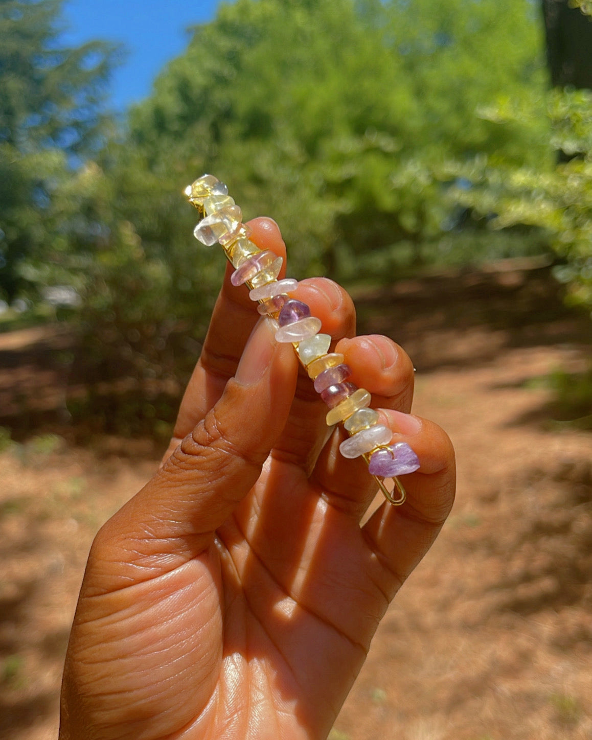 Natural Crystal Clip